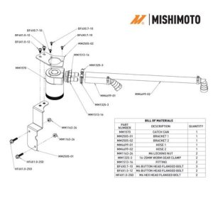 Ford Mustang Oil Catch Can - PCV Side - Mishimoto - `24-`27