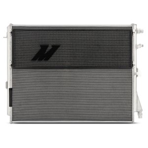 BMW M2 Heat Exchanger - Mishimoto - Performance, Dual-Pass, Aluminum End Tanks, Louvered Fins, with Rock Guards - `23-`27