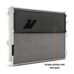 BMW M3 Heat Exchanger - Mishimoto - Performance, Dual-Pass, Aluminum End Tanks, Louvered Fins, with Rock Guards - `21-`27