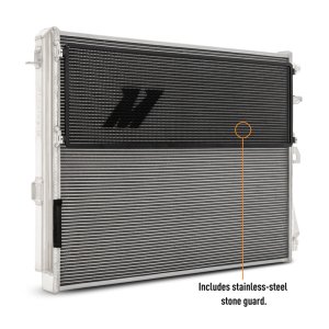 BMW M3 Heat Exchanger - Mishimoto - Performance, Dual-Pass, Aluminum End Tanks, Louvered Fins, with Rock Guards - `21-`27