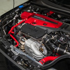 Honda Civic Type R Radiator Hose Kit - Mishimoto - Silicone Coolant, K20C1 Engine - Red - `23-`27