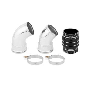 GMC Sierra 2500 HD Intercooler Pipe and Boot Kit - Cold Side - Mishimoto - DuraCore Technology + Constant-Tension T-bolt Clamps - Polished - `06-`10