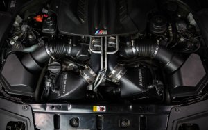 BMW M5 Intercooler Pipe Kit - Mishimoto - Charge Pipes, Micro Wrinkle Black - Micro Wrinkle Black - `12-`16