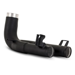 BMW M4 Intercooler Charge Pipe Kit - Hot Side - Mishimoto - Hot-Side Performance Charge Pipe, Cast Aluminum Merge + Silicone Hoses, 27% Less Restrictive - `21-`27