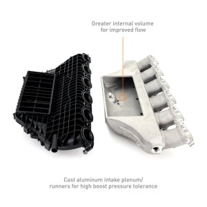 BMW M4 Intercooler Kit - Mishimoto - Performance Charge Air Cooler Manifold, Bar-and-Plate Core, Cast Aluminum, TIG-Welded - Black - `21-`27