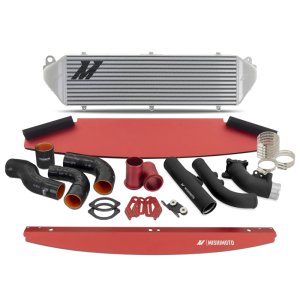 Toyota GR Corolla Intercooler Kit - Mishimoto - Silver Cooler - Black Pipes - `23-`27