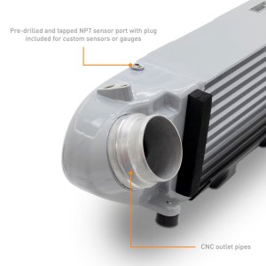 Ford Mustang Intercooler - Mishimoto - Performance Intercooler - Silver - `24-`27