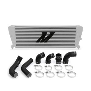 Ford Ranger Intercooler Kit - Mishimoto - Silver Intercooler w/ Wrinkle Black Pipes - `11-`27
