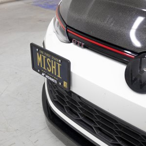 Volkswagen GTI MK8 License Plate Relocation Kit - Front - Mishimoto - MMLP-MK8-22 - `22-`27