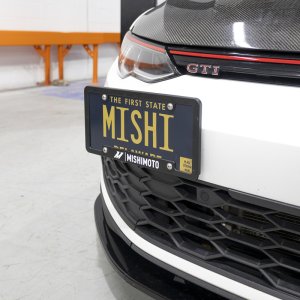Volkswagen GTI MK8 License Plate Relocation Kit - Front - Mishimoto - MMLP-MK8-22 - `22-`27