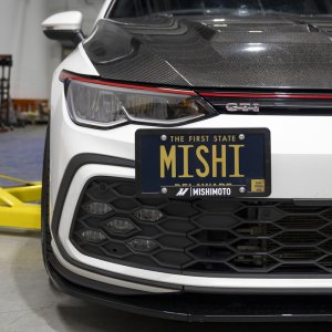 Volkswagen GTI MK8 License Plate Relocation Kit - Front - Mishimoto - MMLP-MK8-22 - `22-`27