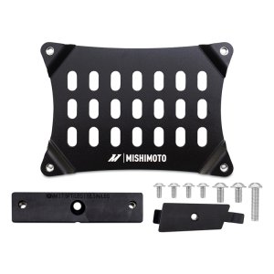 Ford Mustang Mach-E License Plate Relocation Kit - Front - Mishimoto - MMLP-MME-21 - Micro-wrinkle black - `21-`27 Ford Mustang Mach-E License Plate Relocation Kit - Front - Mishimoto - MMLP-MME-21 - Micro-wrinkle black - `21-`27