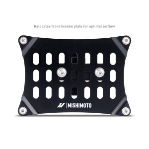 Ford Mustang License Plate Relocation Kit - Front - Mishimoto - Mishimoto MMLP-MUS4-24 - Black - `24-`27