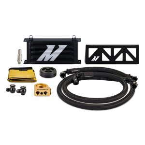 Toyota GR86 Performance Oil Cooler - Mishimoto - Thermostatic - Black - `22-`27