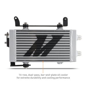 Toyota GR Corolla Oil Cooler Kit - Mishimoto - Thermostatic - Silver - `23-`27