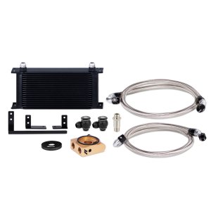 Mazda Miata Oil Cooler Kit - Mishimoto - Thermostatic, 19-row - Black - `19-`27