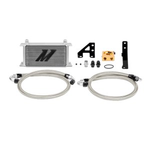 Subaru WRX STI Oil Cooler Kit - Front - Mishimoto - Thermostatic - Silver - `15-`21 Subaru WRX STI Oil Cooler Kit - Front - Mishimoto - Thermostatic - Silver - `15-`21
