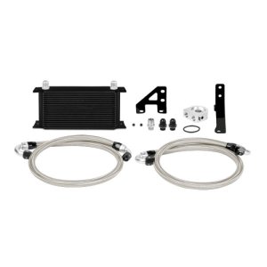 Subaru WRX STI Oil Cooler Kit - Front - Mishimoto - Thermostatic - Black - 2015 Subaru WRX STI Oil Cooler Kit - Front - Mishimoto - Thermostatic - Black - 2015