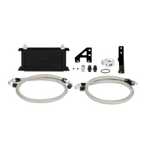 Subaru WRX STI Oil Cooler Kit - Front - Mishimoto - Thermostatic - Black - 2015 Subaru WRX STI Oil Cooler Kit - Front - Mishimoto - Thermostatic - Black - 2015