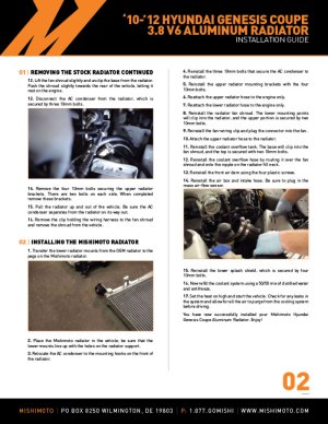 Hyundai Genesis Coupe Radiator - Mishimoto - Performance Aluminum - `10-`12