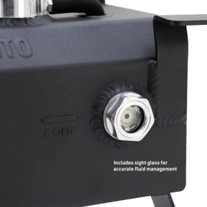 Jeep Gladiator Coolant Reservoir - Mishimoto - TIG-welded Aluminum Expansion Tank - Black - `20-`27