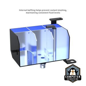 Jeep Wrangler Coolant Reservoir - Mishimoto - TIG-welded Aluminum Expansion Tank - Black - `18-`27 Jeep Wrangler Coolant Reservoir - Mishimoto - TIG-welded Aluminum Expansion Tank - Black - `18-`27