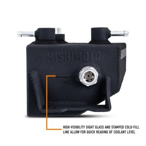Ford Mustang Coolant Expansion Tank - Mishimoto - Micro-Wrinkle Black - Black - `24-`27