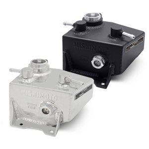 Ford Mustang Coolant Expansion Tank - Mishimoto - All-aluminum Construction with Internal Baffles - Polished - `24-`27