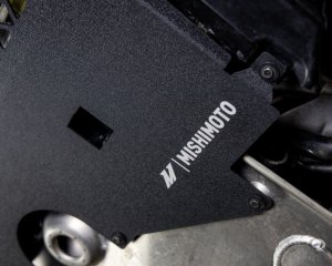 BMW M2 Skid Plate - Engine - Mishimoto - Aluminum Cross-Cut - Wrinkle Black - `21-`27