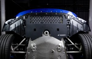 BMW M4 Skid Plate - Engine - Mishimoto - Aluminum Cross-Cut - Wrinkle Black - `21-`27 BMW M4 Skid Plate - Engine - Mishimoto - Aluminum Cross-Cut - Wrinkle Black - `21-`27