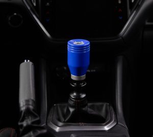 Subaru WRX Shift Knob - Mishimoto - Weighted with Silver Core - World Rally Blue - `22-`27