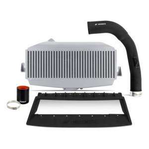 Subaru WRX Intercooler Kit - Top-Mount - Mishimoto - Performance Top-Mount Intercooler - Silver Core, Black Pipes - `22-`27
