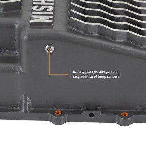 Ford Mustang Transmission Pan - Mishimoto - Aluminum 10R60/10R80 - Gunmetal Gray - `18-`27