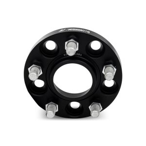 Chevrolet Camaro Wheel Spacers - Mishimoto - 5x120, 67.1 Center Bore, M14x1.25, 15mm Thick - Black - `10-`27