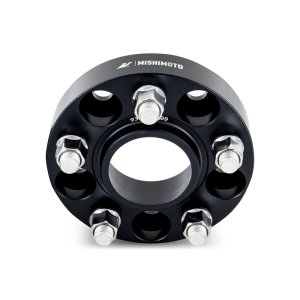 Tesla Model 3 Wheel Spacers - Mishimoto - 5x114.3, 64.1 Center Bore, M14x1.5, 25mm Thick - Black - `17-`23 Tesla Model 3 Wheel Spacers - Mishimoto - 5x114.3, 64.1 Center Bore, M14x1.5, 25mm Thick - Black - `17-`23