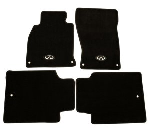 Infiniti Q70 Floor Mats - NRG - Carpeted with Emblem Logo - `13-`27 Infiniti Q70 Floor Mats - NRG - Carpeted with Emblem Logo - `13-`27