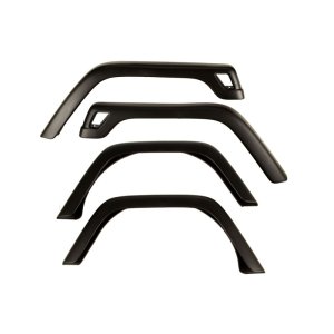 Jeep Wrangler TJ Fender Flares - Front and Rear - OMIX - OE Style, UV Treated - Black - `97-`06