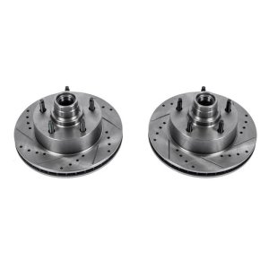 Ford E-150 Brake Rotors (2) - Front - PowerStop - Evolution Drilled & Slotted - 2003