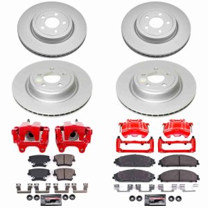 Dodge Charger Brake Kit - Front + Rear - PowerStop - Z23 Coated Kit w/Powder Coated Calipers - `12-`14 Dodge Charger Brake Kit - Front + Rear - PowerStop - Z23 Coated Kit w/Powder Coated Calipers - `12-`14