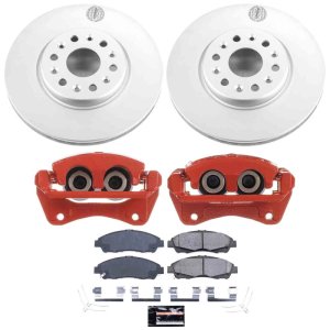 Chevrolet Blazer Brake Kit - Front - PowerStop - Z23 Coated Rotors + Powder Coated Calipers - `19-`20