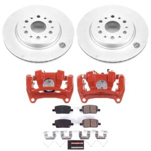 Buick Enclave Brake Kit - Rear - PowerStop - Z23 Evolution + Powder Coated Calipers - `18-`20 Buick Enclave Brake Kit - Rear - PowerStop - Z23 Evolution + Powder Coated Calipers - `18-`20