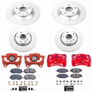 Mazda CX-5 Brake Kit - Front + Rear - PowerStop - Z23 Coated + Powder Coated Calipers - `16-`25 Mazda CX-5 Brake Kit - Front + Rear - PowerStop - Z23 Coated + Powder Coated Calipers - `16-`25
