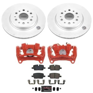 Buick Enclave Brake Kit - Rear - PowerStop - Z23 Coated Kit + Powder Coated Calipers - `21-`24 Buick Enclave Brake Kit - Rear - PowerStop - Z23 Coated Kit + Powder Coated Calipers - `21-`24