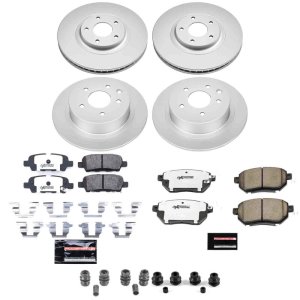 Nissan Altima Brake Kit - Front + Rear - PowerStop - Z26 Coated - `05-`06 Nissan Altima Brake Kit - Front + Rear - PowerStop - Z26 Coated - `05-`06