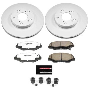 Acura ILX Brake Kit - Front - PowerStop - Coated Rotors + Z26 Pads - `14-`15
