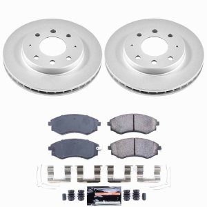 Hyundai Elantra Brake Kit - Front - PowerStop - Z23 Evolution Coated - `98-`01 Hyundai Elantra Brake Kit - Front - PowerStop - Z23 Evolution Coated - `98-`01