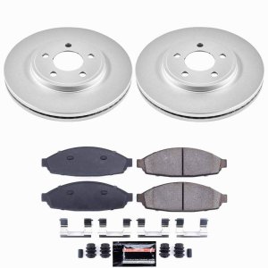 Ford Crown Victoria Brake Kit - Front - PowerStop - Z23 Coated - `03-`11 Ford Crown Victoria Brake Kit - Front - PowerStop - Z23 Coated - `03-`11