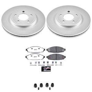 Ford Crown Victoria Brake Kit - Front - PowerStop - Z26 Coated Rotors + Pads - `03-`11 Ford Crown Victoria Brake Kit - Front - PowerStop - Z26 Coated Rotors + Pads - `03-`11