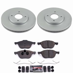 Ford Focus Brake Kit - Front - PowerStop - Z23 Coated Rotors + Pads - `05-`07 Ford Focus Brake Kit - Front - PowerStop - Z23 Coated Rotors + Pads - `05-`07