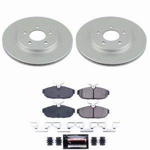 Ford Mustang Brake Kit - Rear - PowerStop - Z23 Coated Slotted/Drilled Rotors + Ceramic Pads - `05-`11 Ford Mustang Brake Kit - Rear - PowerStop - Z23 Coated Slotted/Drilled Rotors + Ceramic Pads - `05-`11
